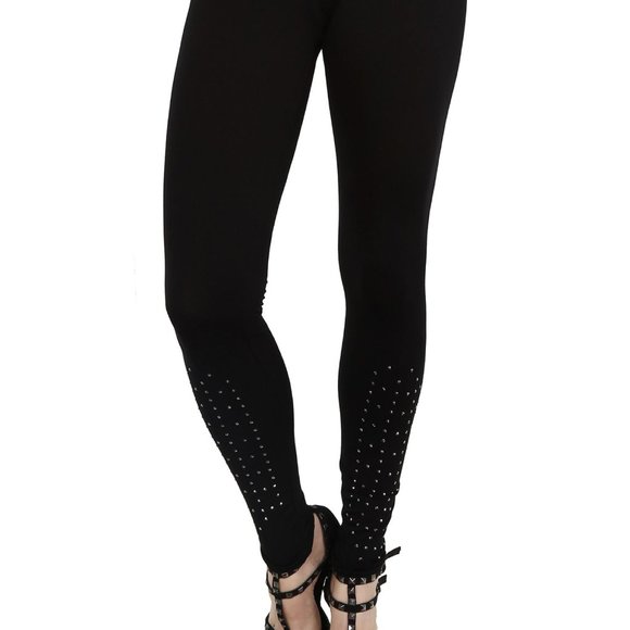 NWT Vocal Womens Leggings with Studs/Bling - Picture 1 of 7